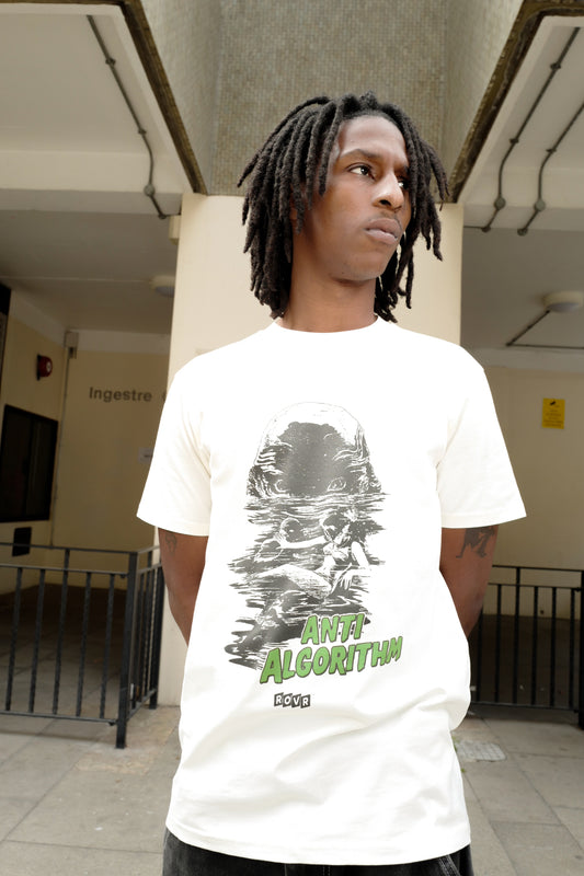 ROVR Anti Algorithm Creature T-Shirt (White / Green)