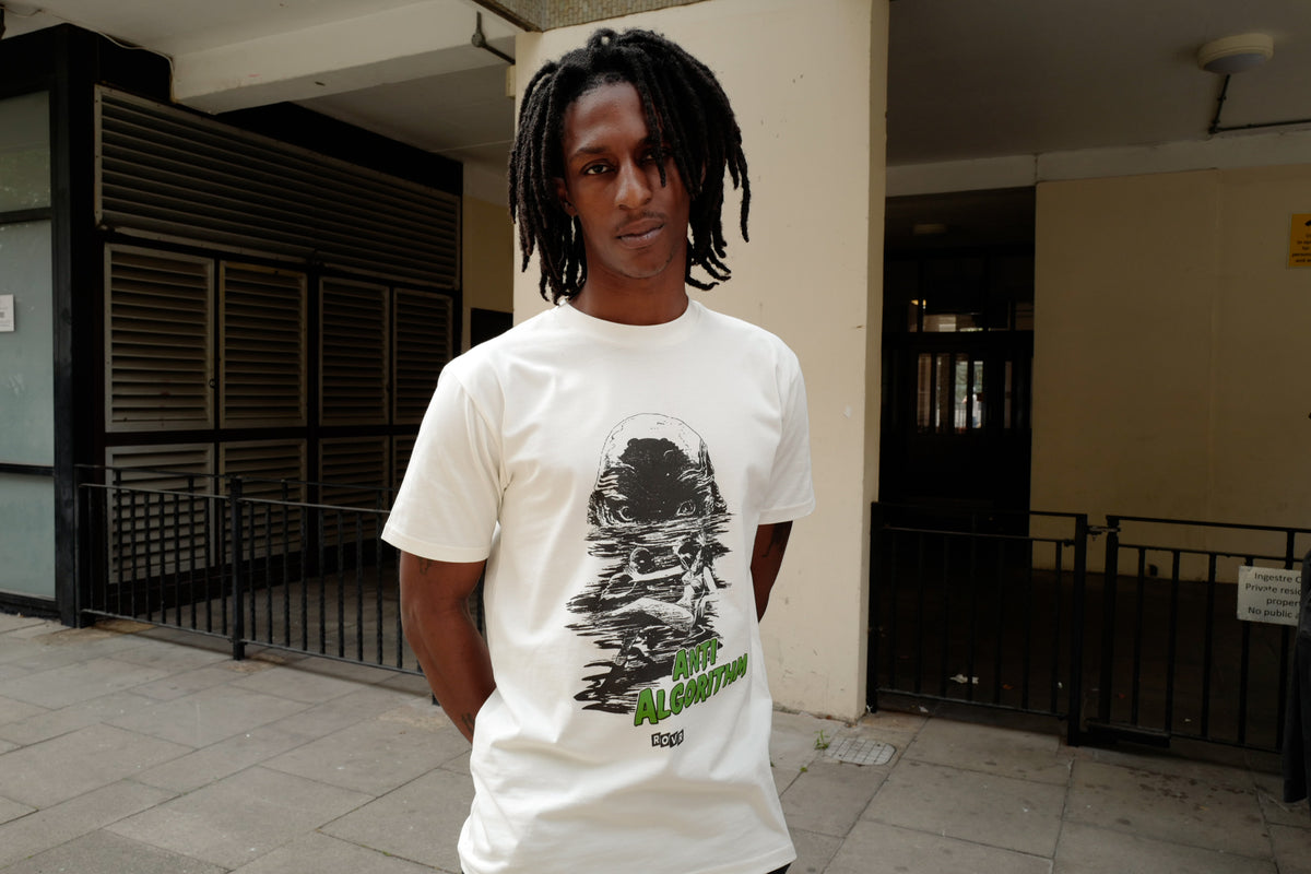 ROVR Anti Algorithm Creature T-Shirt (White / Green)