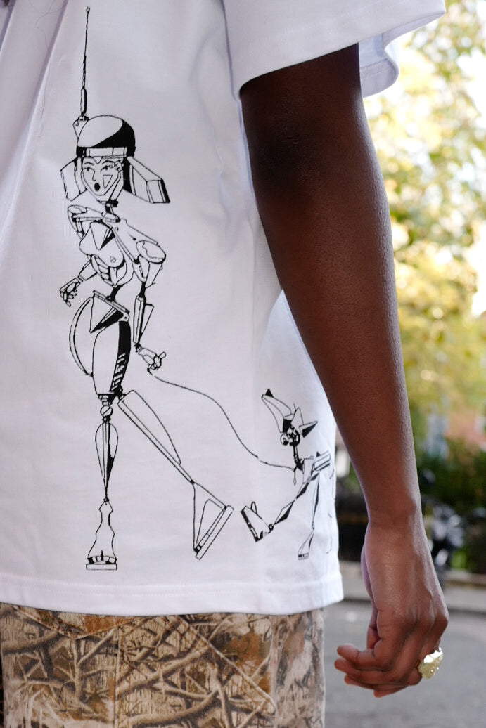 ROVR Robot Dog Tee - White
