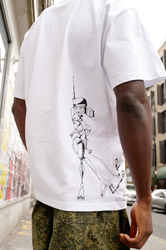 ROVR Robot Dog White Tee