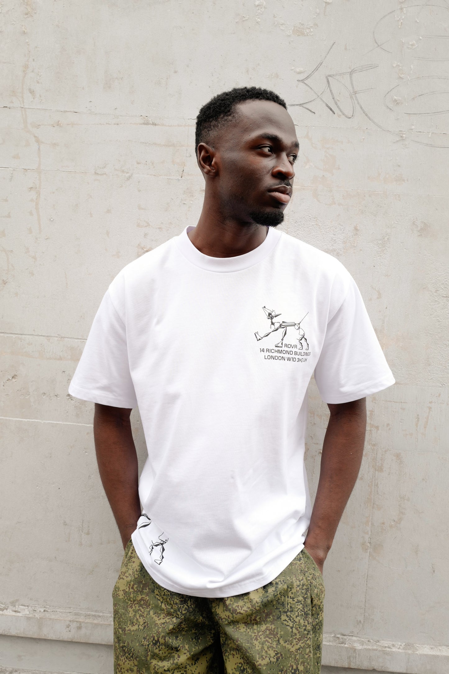ROVR Robot Dog Tee - White